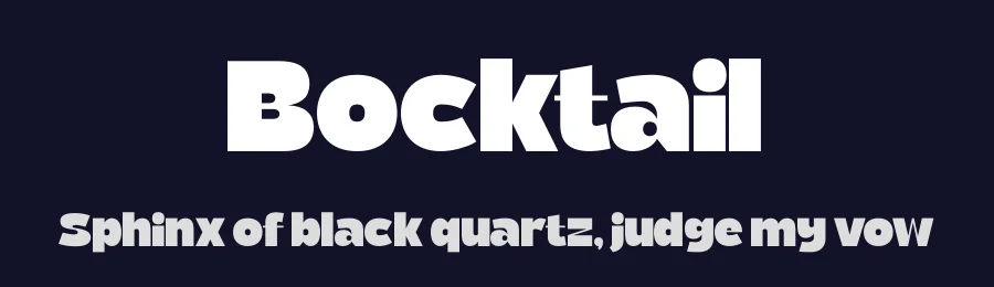 Bocktail by Timelesstype Studio — Sans Serif Font — thumbnail 2