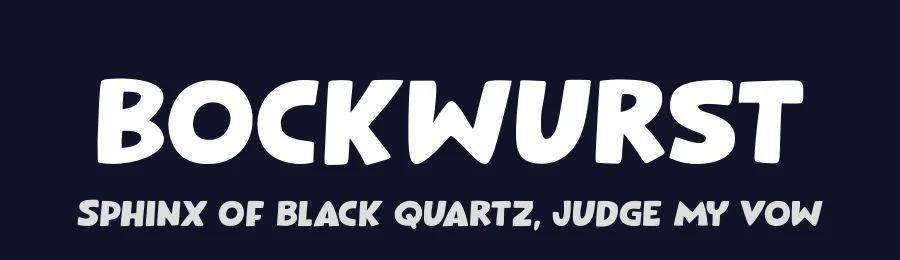 Bockwurst by Hanoded — Decorative Font — thumbnail 2