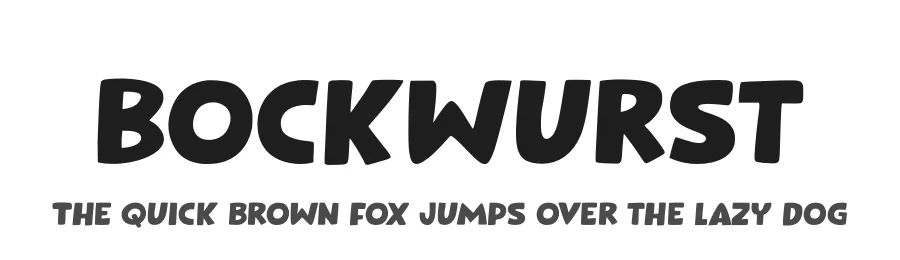 Bockwurst by Hanoded — Decorative Font