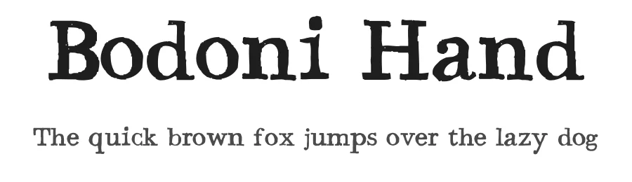 Bodoni Hand