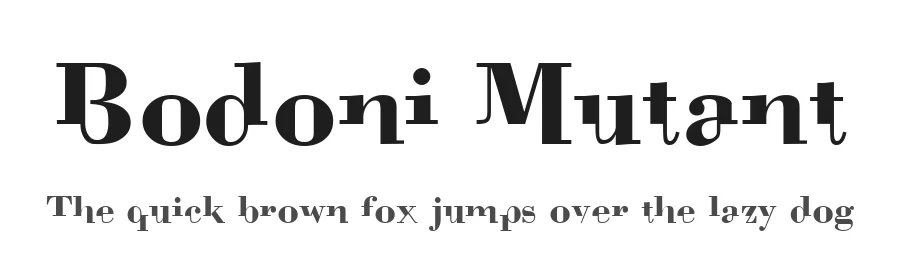 Bodoni Mutant