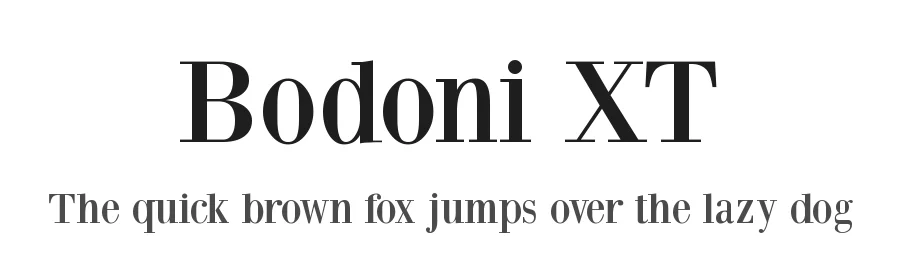 Bodoni XT