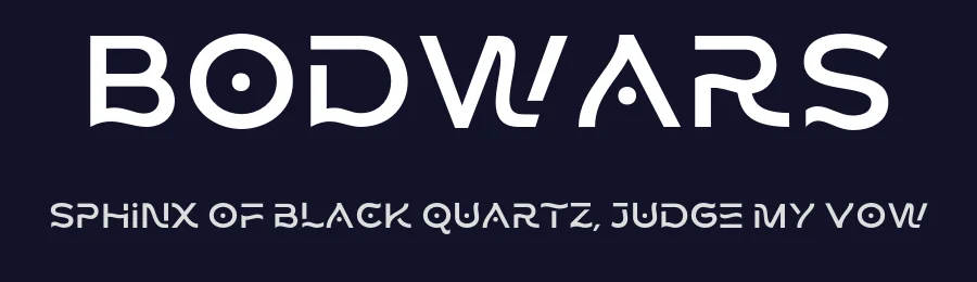Bodwars by Saridezra — Decorative Font — thumbnail 2