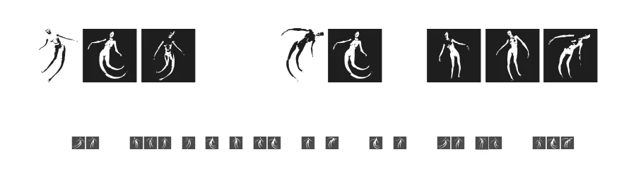 Body Moving by Vladimir Nikolic — Dingbats Font
