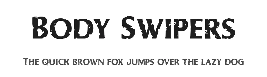 Body Swipers by Iconian Fonts — Decorative Font
