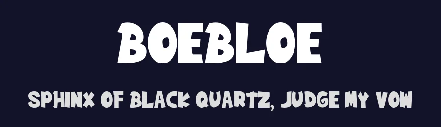 Boebloe by Kong Font — Decorative Font — thumbnail 2