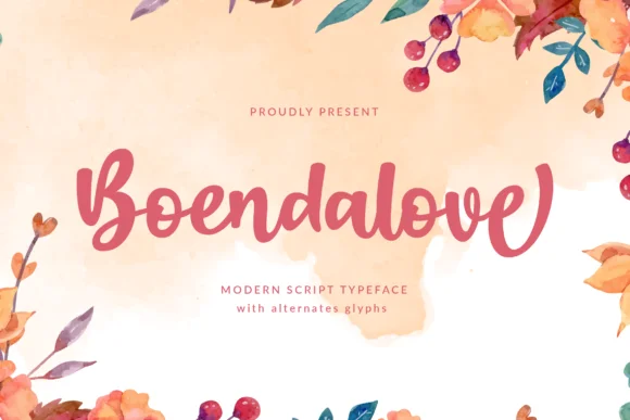 Boendalove Font by ahweproject — Script Handwritten Font