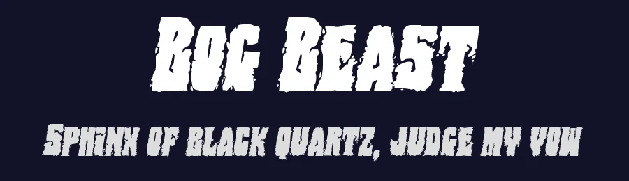 Bog Beast by Iconian Fonts — Decorative Font — thumbnail 2