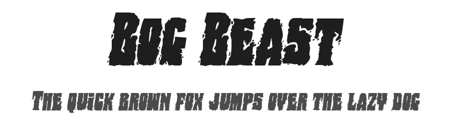 Bog Beast by Iconian Fonts — Decorative Font