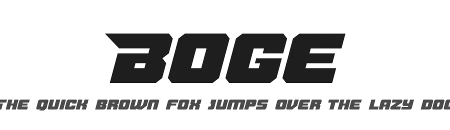 Boge by Linecreative — Display Font
