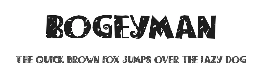 Bogeyman by Hanoded — Decorative Font