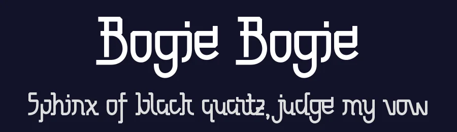 Bogie Bogie by DumadiStyle — Decorative Font — thumbnail 2
