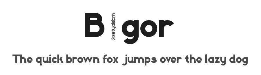 Bõgor by setyaisiam _type — Sans Serif Font