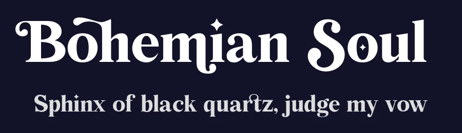 Bohemian Soul by Maria Feliz Studio — Serif Font — thumbnail 2