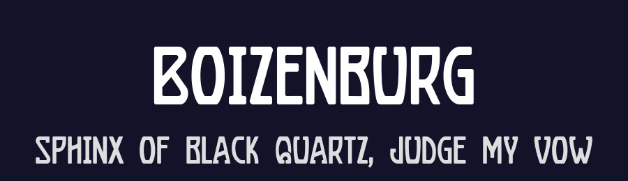 Boizenburg by Mario Arturo — Decorative Font — thumbnail 2