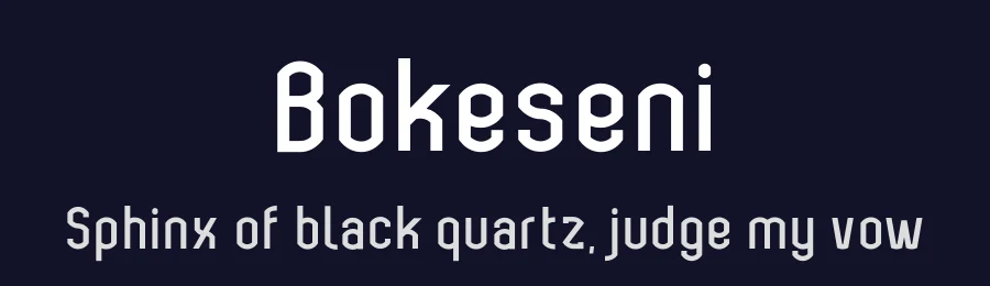 Bokeseni by AukimVisuel — Sans Serif Font — thumbnail 2