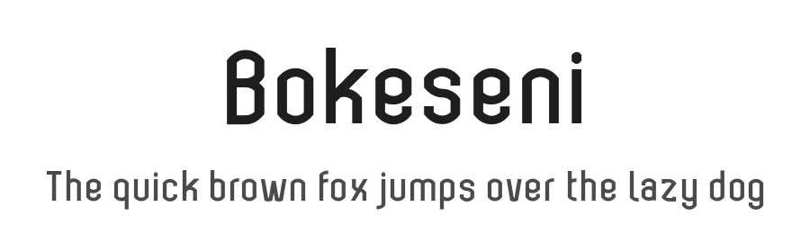 Bokeseni by AukimVisuel — Sans Serif Font