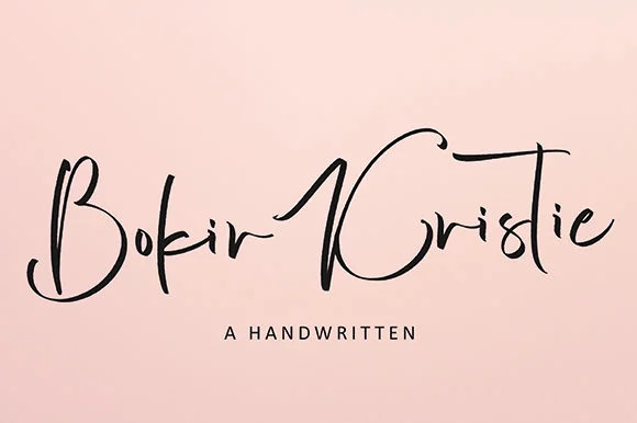 Bokir Kristie Font by Pineungtype & Missinklab — Script Handwritten Font
