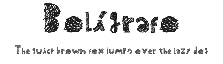 Bolígrafo by Woodcutter — Decorative Font