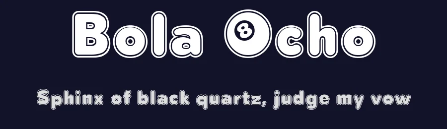 Bola Ocho by deFharo — Decorative Font — thumbnail 2