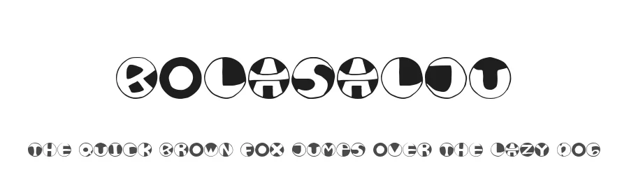 Bolasalju by Ditya Ananto — Decorative Font