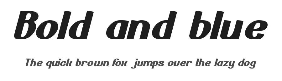 Bold and blue by weknow — Decorative Font