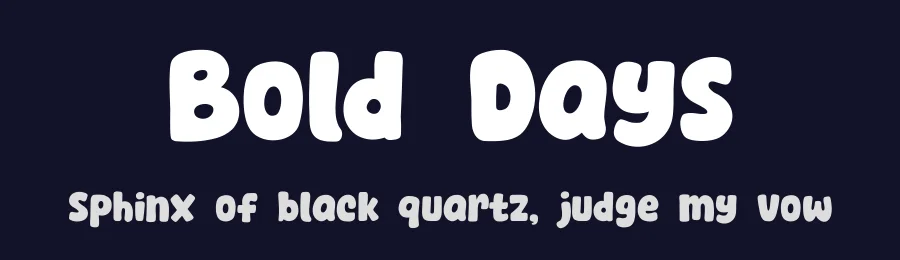 Bold Days by Khurasan — Decorative Font — thumbnail 2