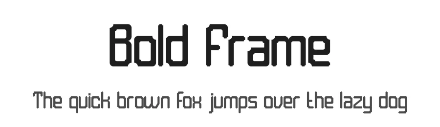 Bold Frame by PutraCetol Studio โ Display Font