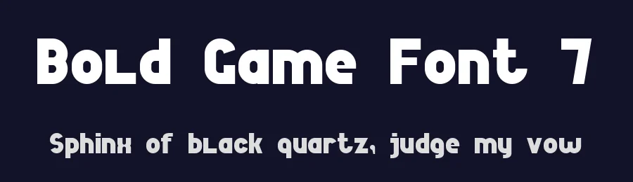 Bold Game Font 7 by Style-7 — Sans Serif Font — thumbnail 2
