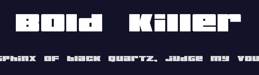 Bold Killer by Jayde Garrow — Sans Serif Font — thumbnail 2