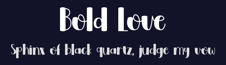 Bold Love by Endri Sulistyawan — Decorative Font — thumbnail 2