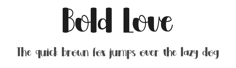 Bold Love by Endri Sulistyawan — Decorative Font