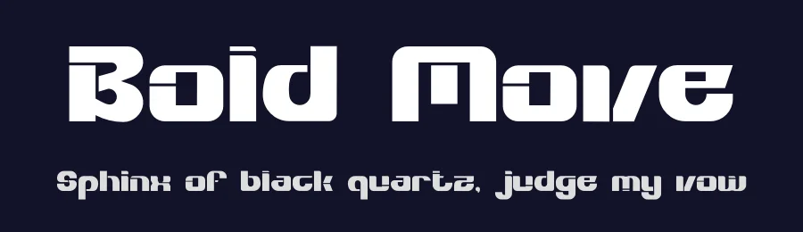 Bold Move by PutraCetol Studio — Display Font — thumbnail 2