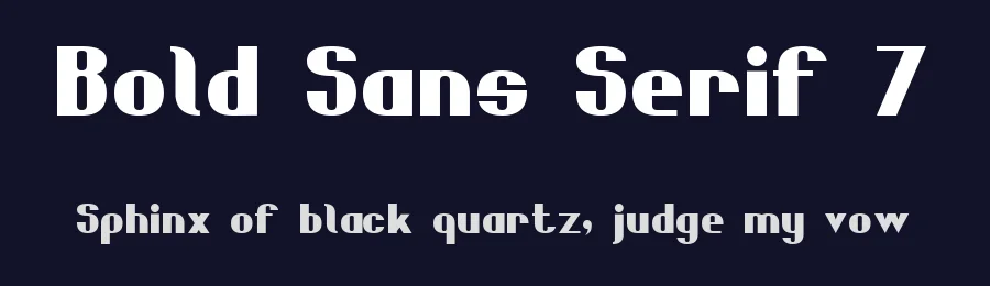 Bold Sans Serif 7 by Style-7 — Sans Serif Font — thumbnail 2