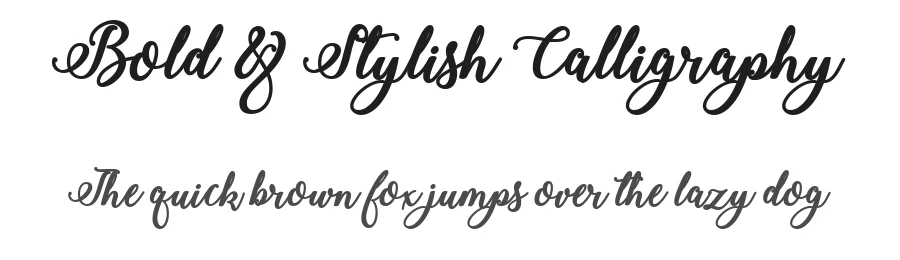 Bold & Stylish Calligraphy