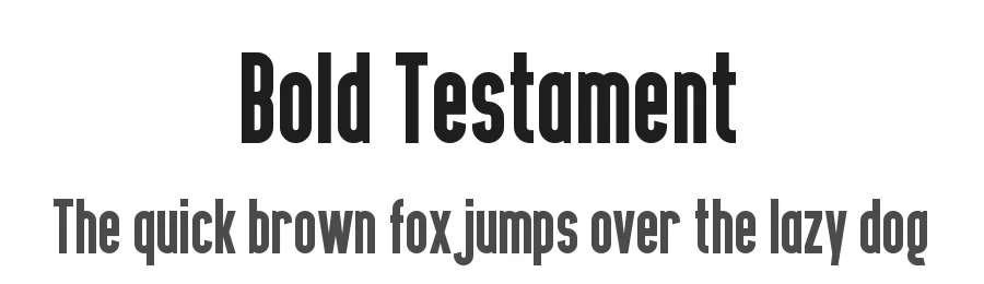 Bold Testament