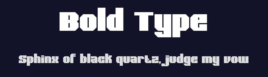 Bold Type by rayhan — Display Font — thumbnail 2
