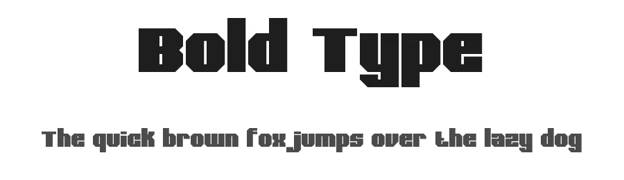 Bold Type by rayhan — Display Font