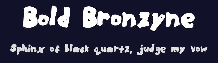 Bold Bronzyne by Bailey Pink — Decorative Font — thumbnail 2