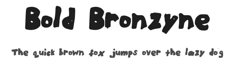 Bold Bronzyne by Bailey Pink — Decorative Font