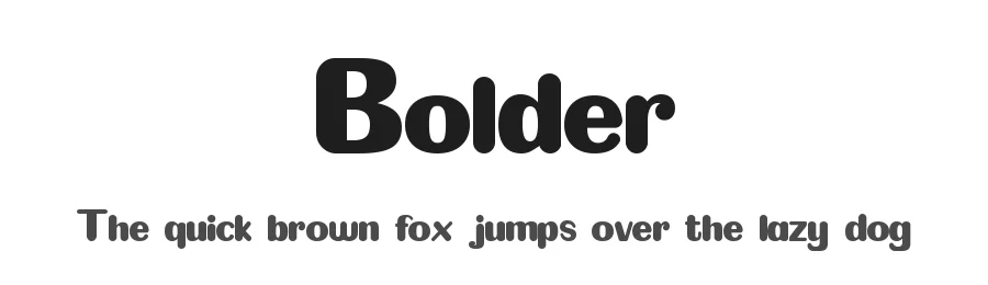 Bolder by zainstudio β Sans Serif Font