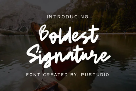 Boldest Signature Font by pustudio — Script Handwritten Font