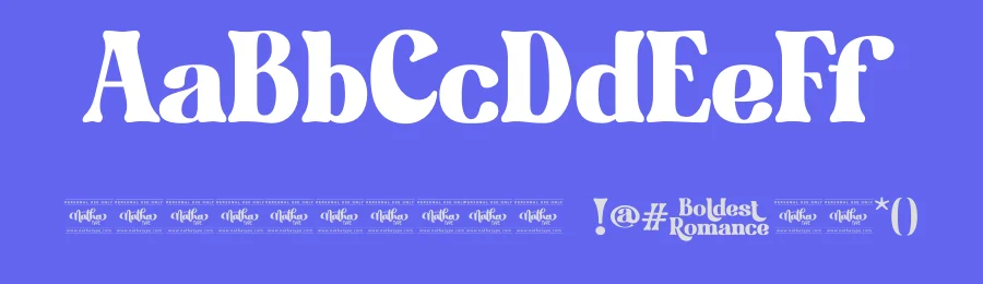 Boldest Romance by Nathatype — Decorative Font — thumbnail 3