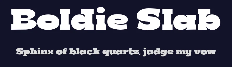 Boldie Slab by fortunes co — Sans Serif Font — thumbnail 2
