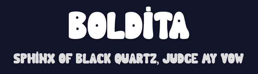 Boldita by Jaime Rangel Castro — Decorative Font — thumbnail 2