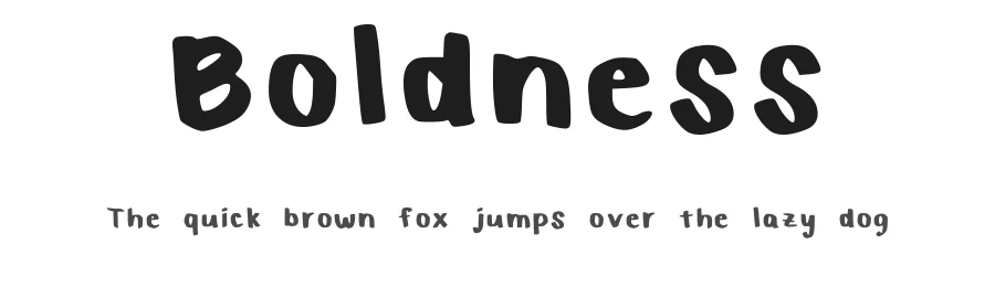 Boldness