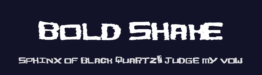 Bold Shake by Xerographer Fonts — Decorative Font — thumbnail 2