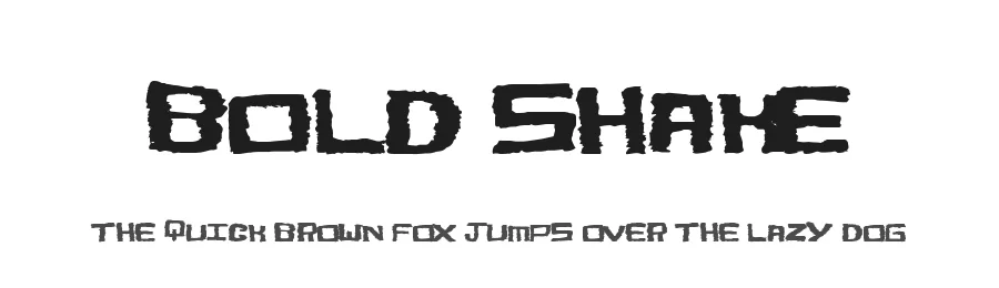 Bold Shake by Xerographer Fonts β Decorative Font
