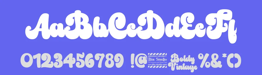 Boldy Vintage by Din Studio — Decorative Font — thumbnail 3