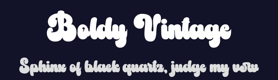 Boldy Vintage by Din Studio — Decorative Font — thumbnail 2
